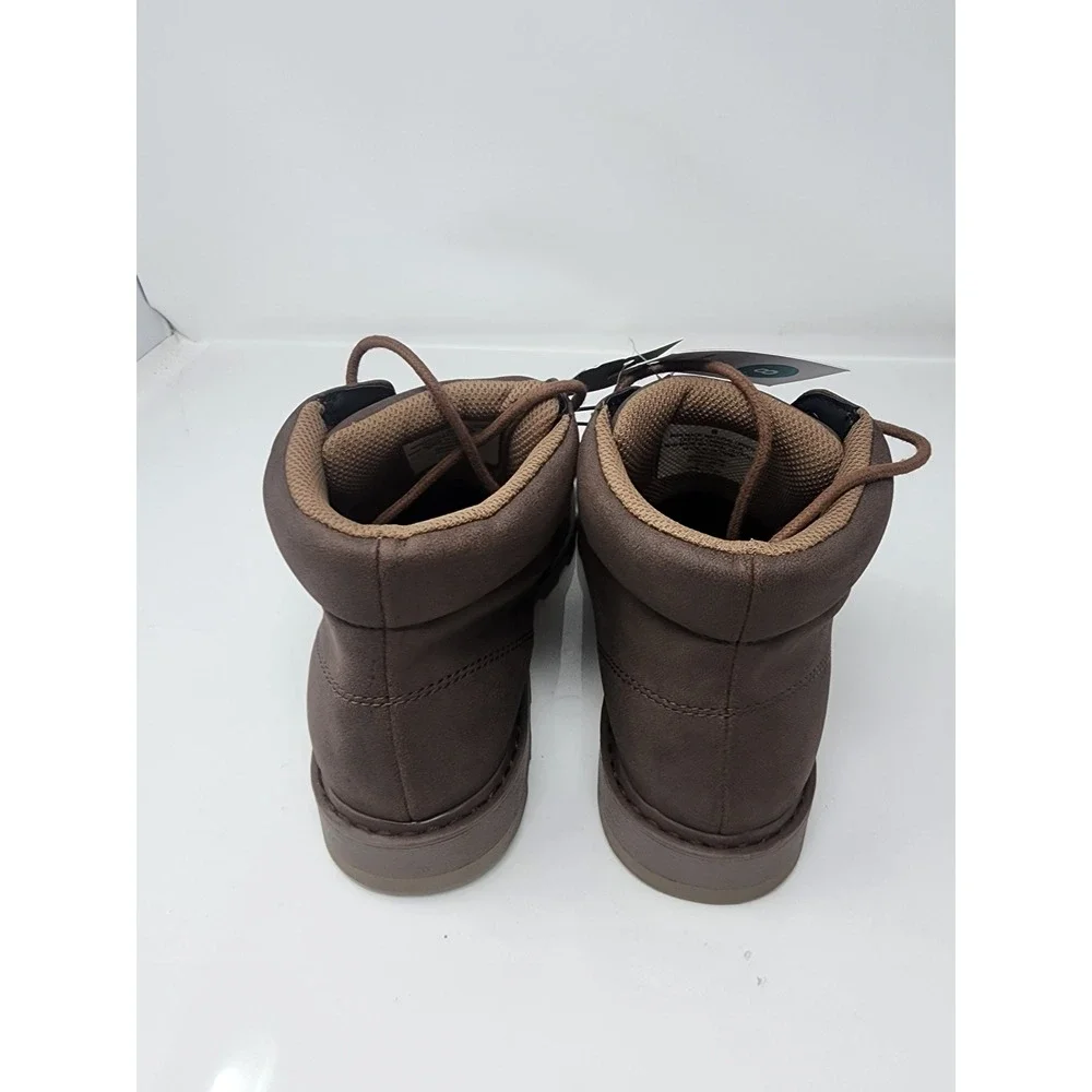 Goodfellow & Co Mens Maynard Lace Up Boots Brown Faux Leather Casual Size 8